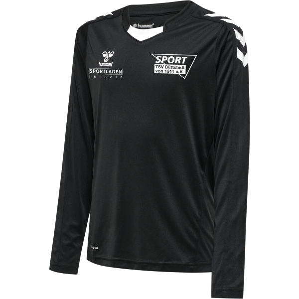 Kinder Trainingsshirt Langarm TSV1914 - Hummel Core XK Poly Shirt L/S - Black